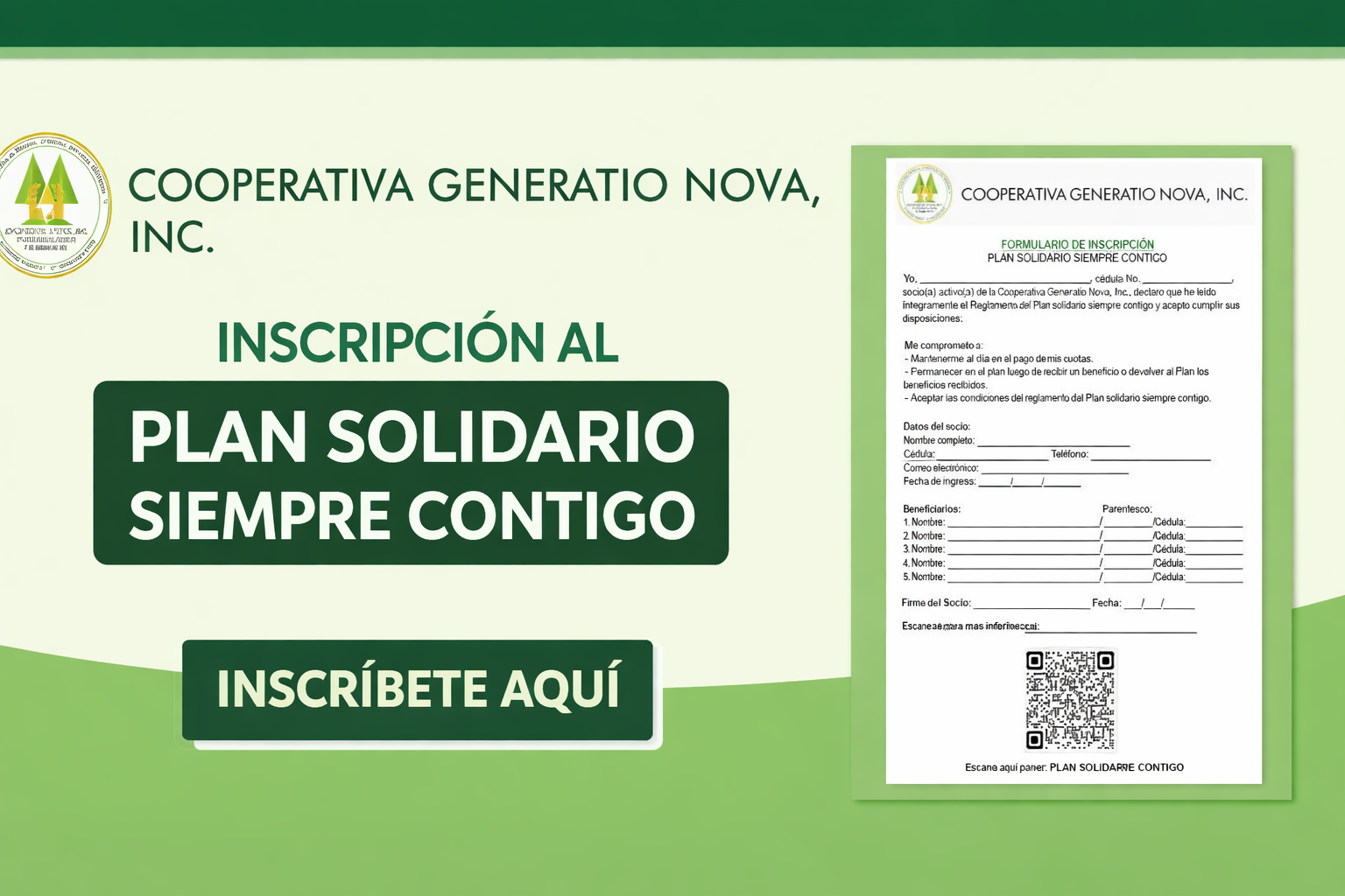 Inscripción Plan Solidario Siempre Contigo